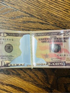 50pc Mylar bags 3.5 G $50 Dollar Bill DesigSmell-Proof Metallic Storage